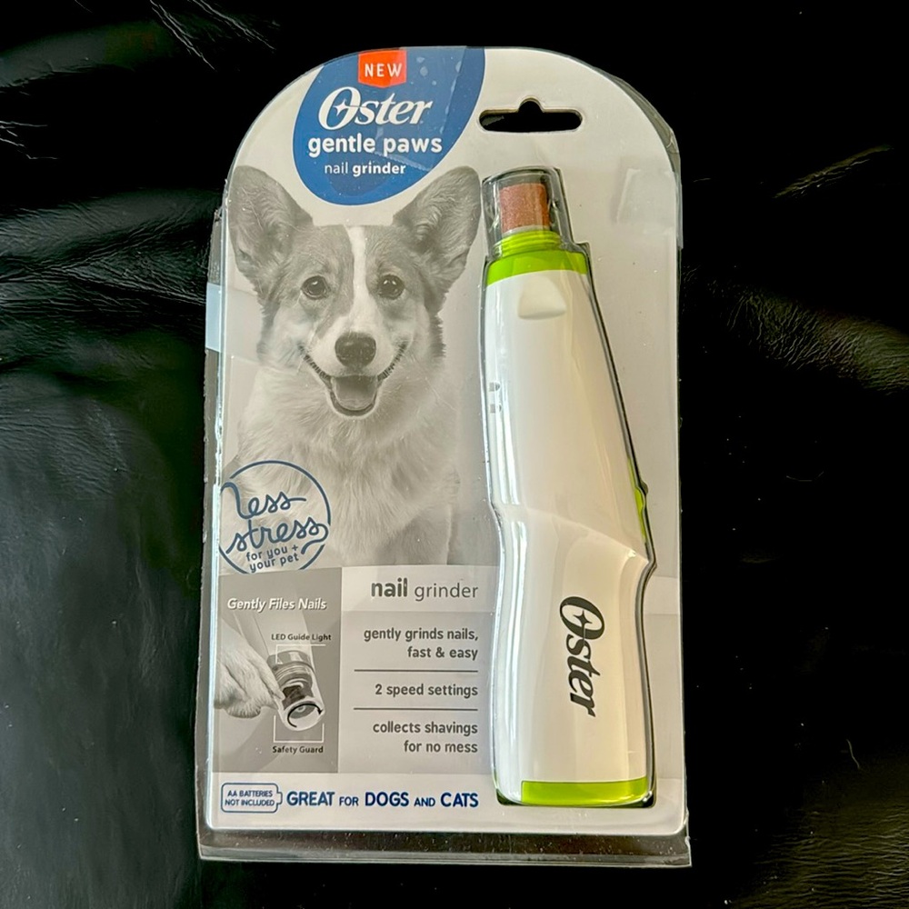 Gentle Paws Nail Grinder for Dogs and Cats. Oster brand = less stress